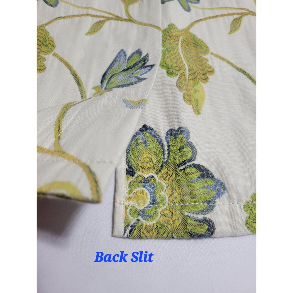 Banana Republic Floral Embroidered Linen Blend Tailored Blazer Jacket Womens 2 - Picture 9 of 14